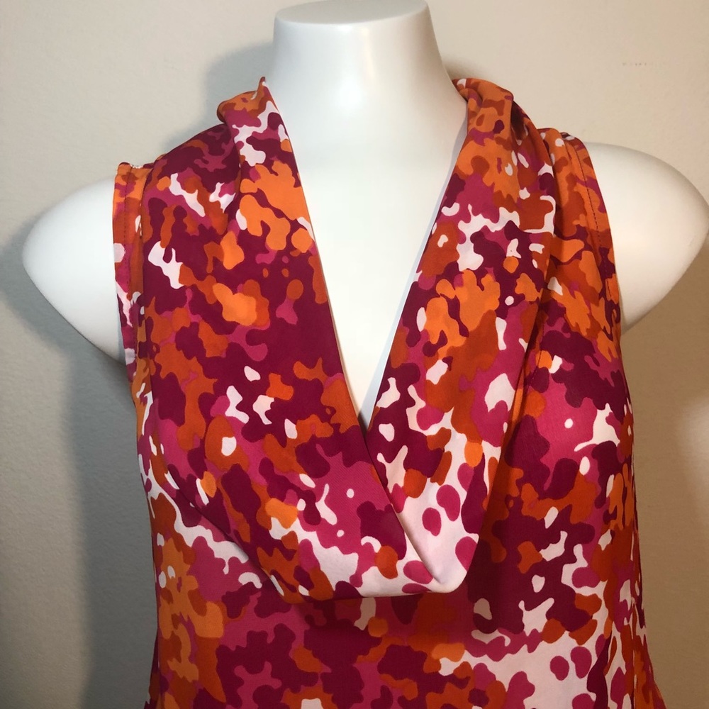 Michael Kors | watercolor | cowl neck | sleeveless - Picture 4 of 7